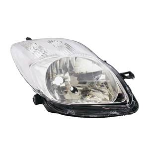 Phare optique h4 droit avec corps chromée adaptable valeo pour TOYOTA YARIS RY de 2009 à 2011, Neuf